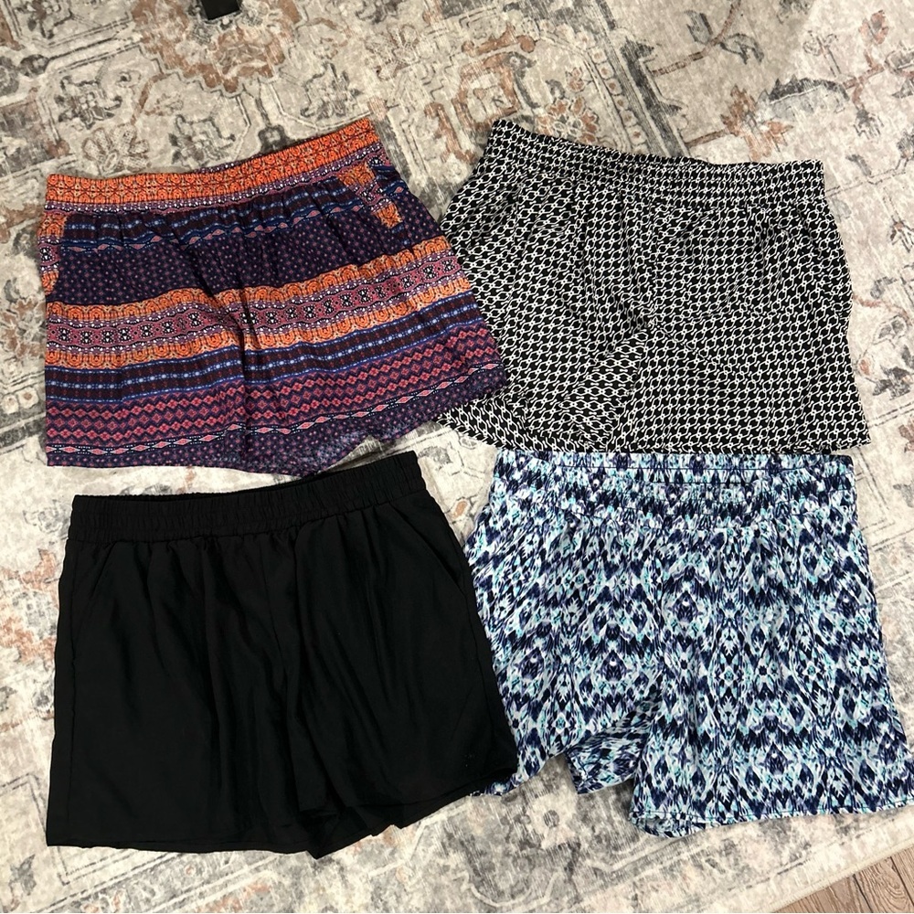 Ana A New Approach Bundle of 4 Business Casual Work Dressy Shorts